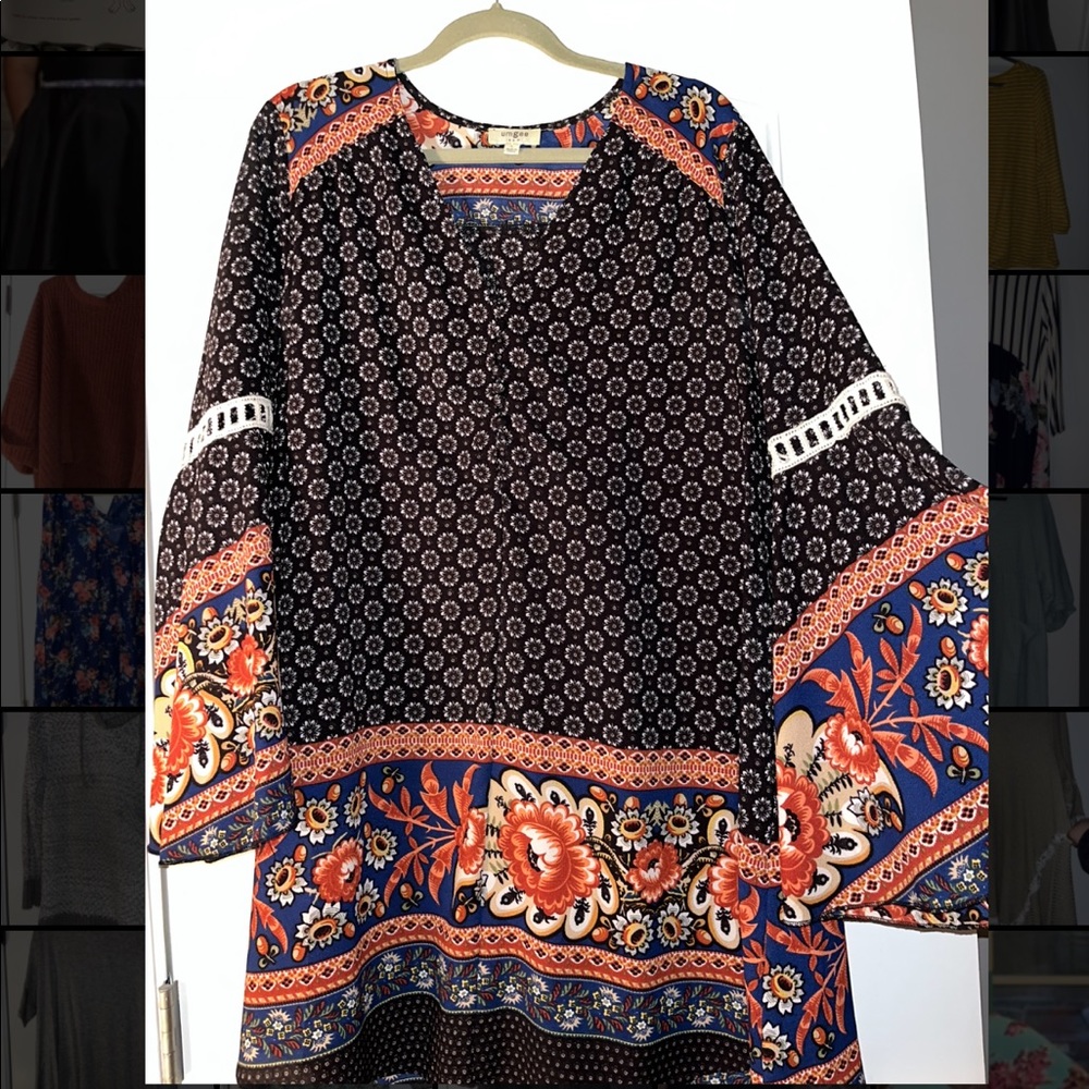 Umgee patterned dress. Great condition.